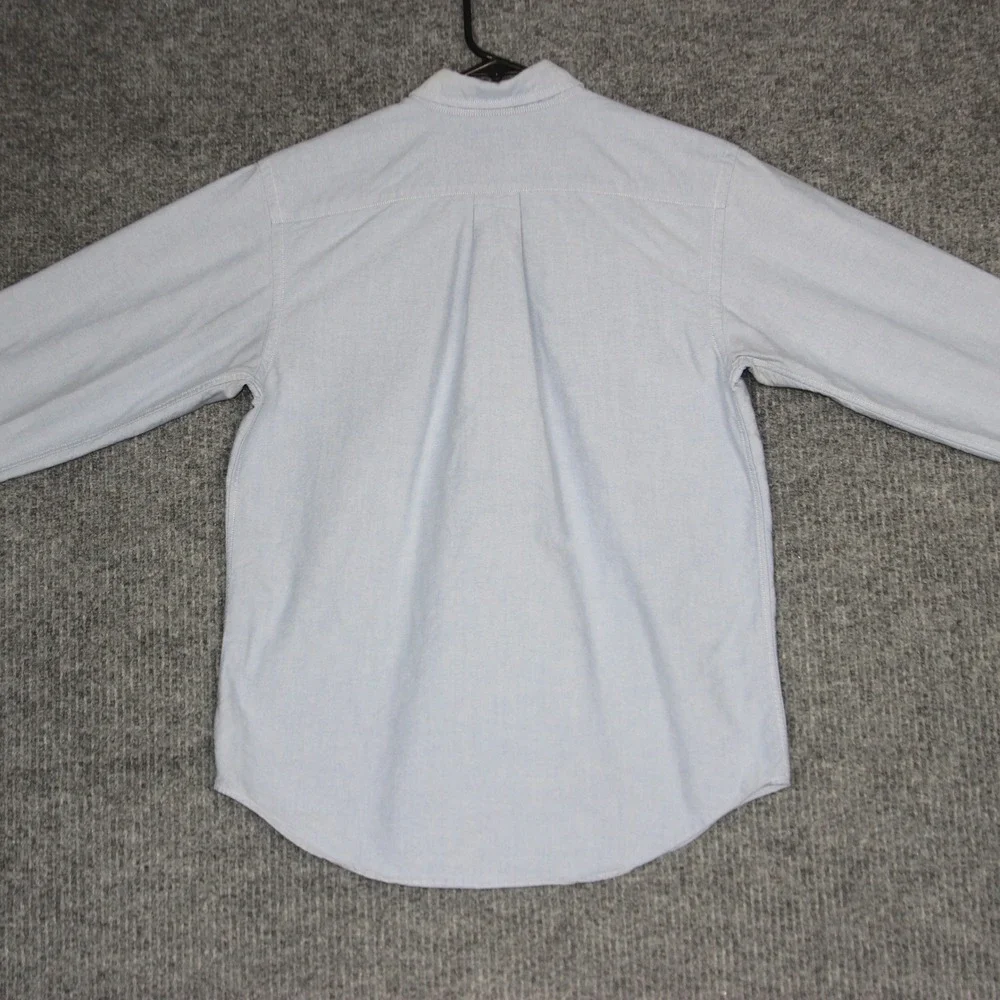 Ralph Lauren Men's Oxford Button Down Shirt Size 18‎ Blue Long Sleeve Polo Pony